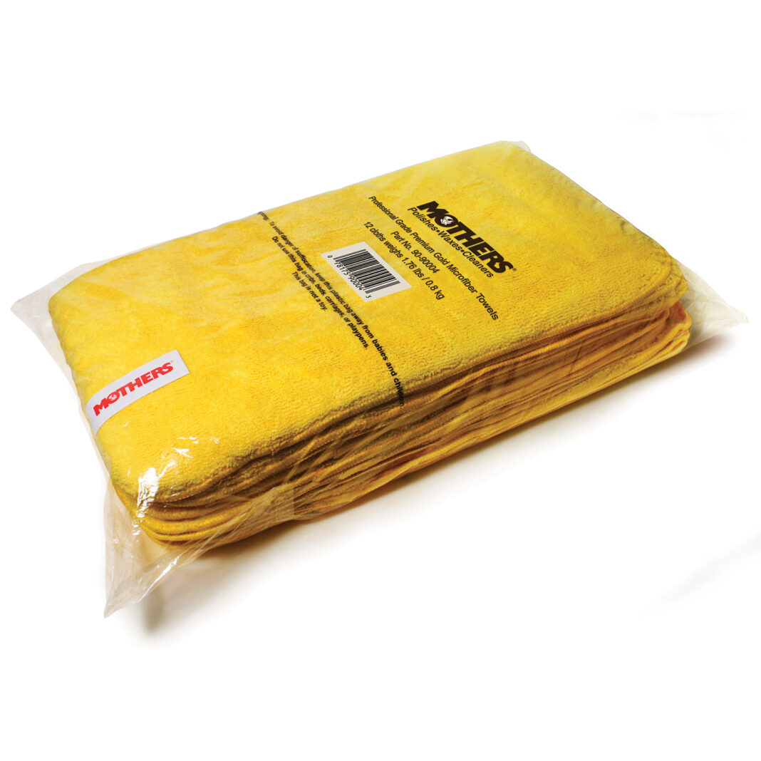 Pro. Grade Premium Gold Microfiber Towel 12 pack
